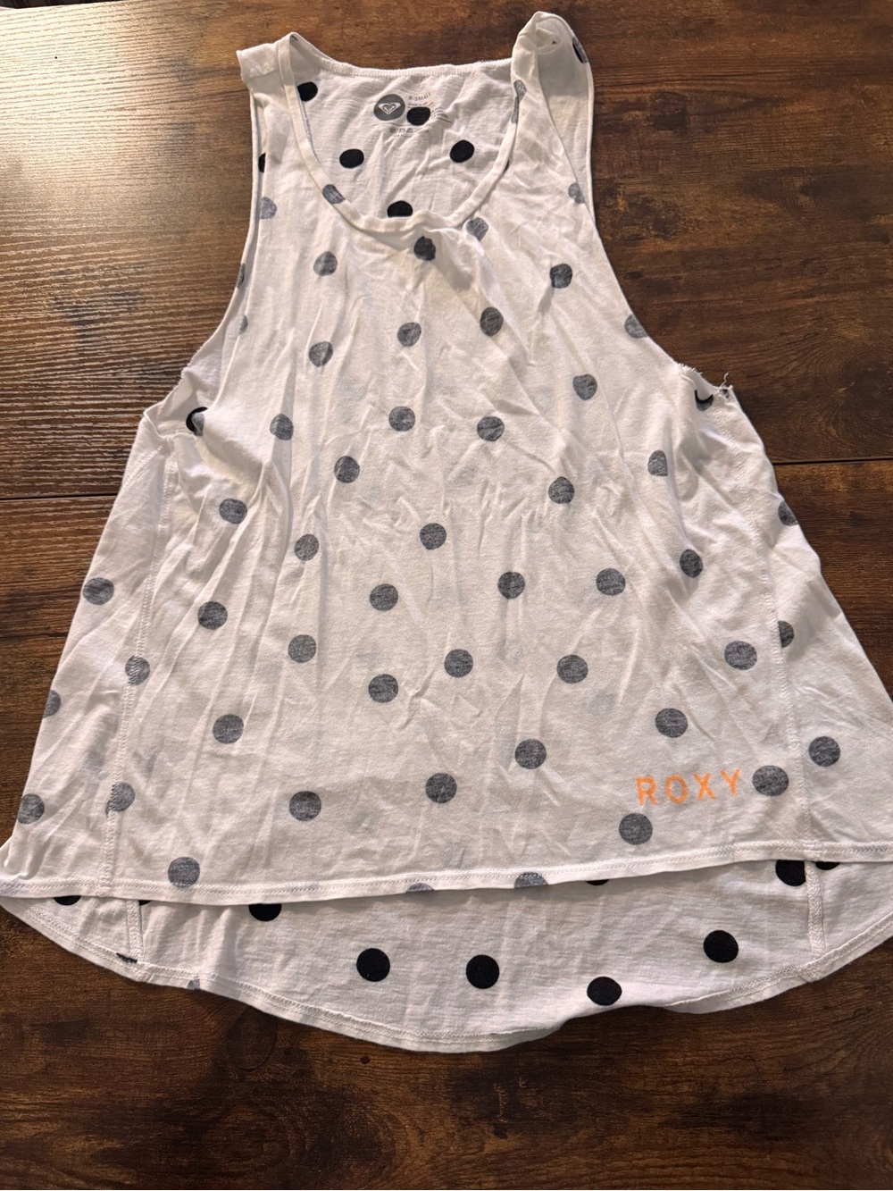 Roxy White Polka Dot Tank